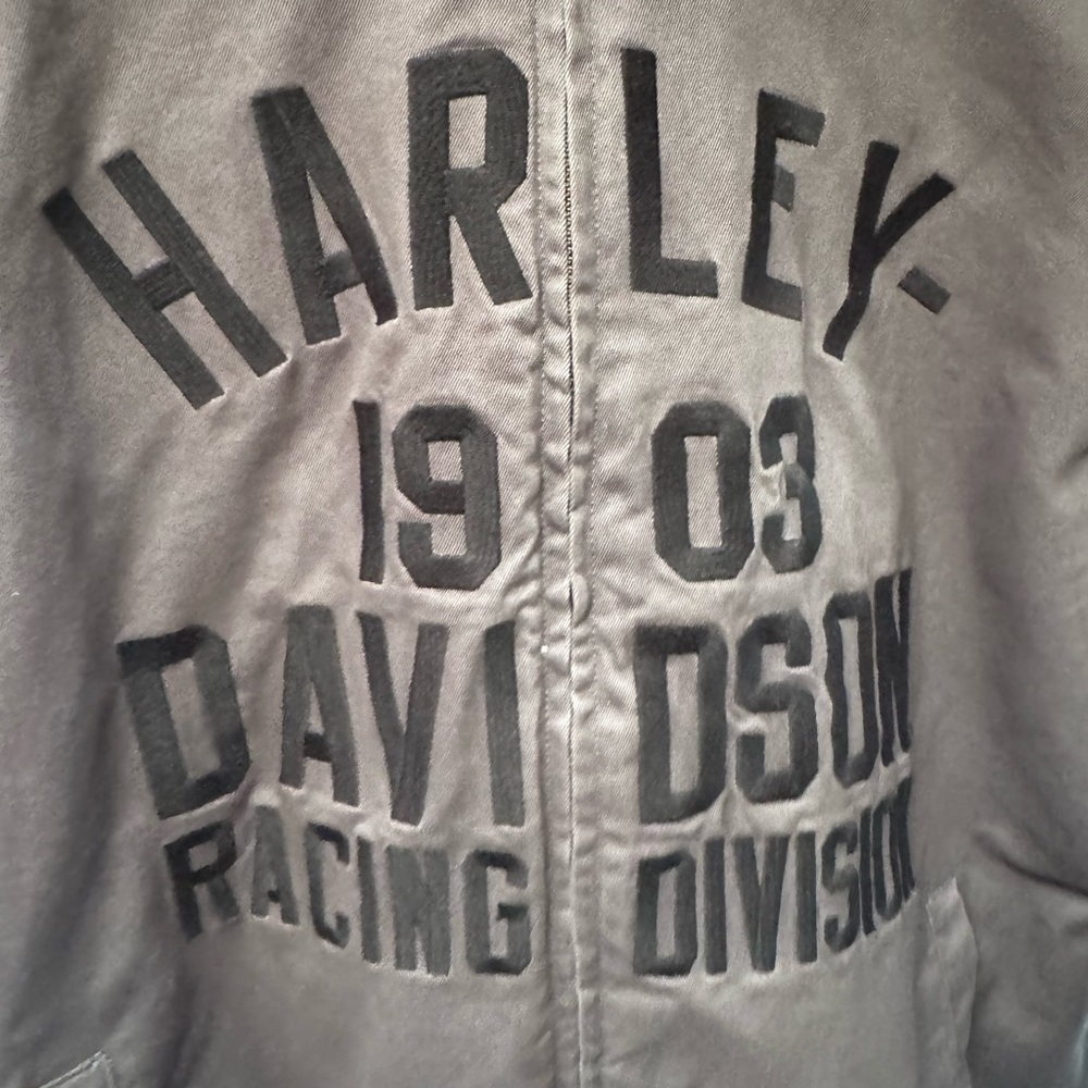 Harley Davidson Gray Jacket VINTAGE LOOK